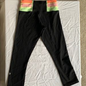 Lululemon wunder under cropped leggings